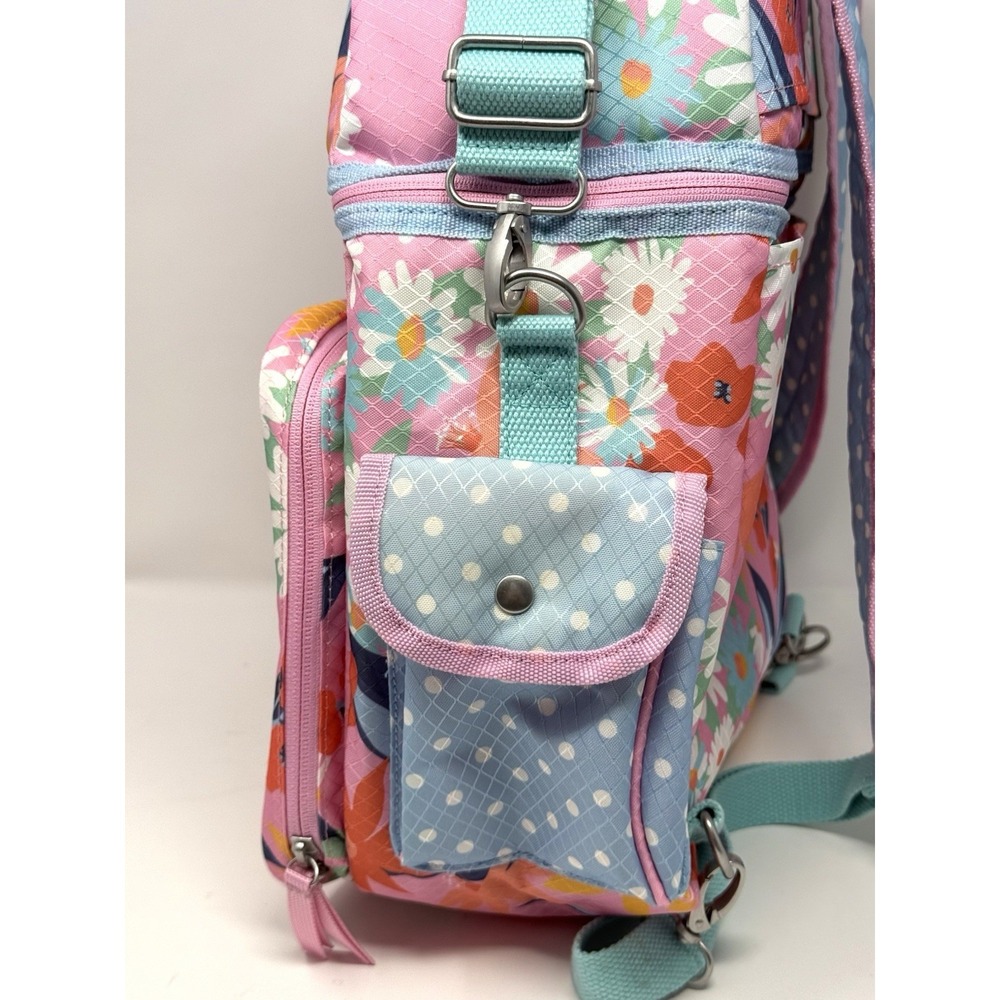 MATILDA JANE Everything Packed Cooler Backpack Pink Multi-color Floral - Picture 5 of 9